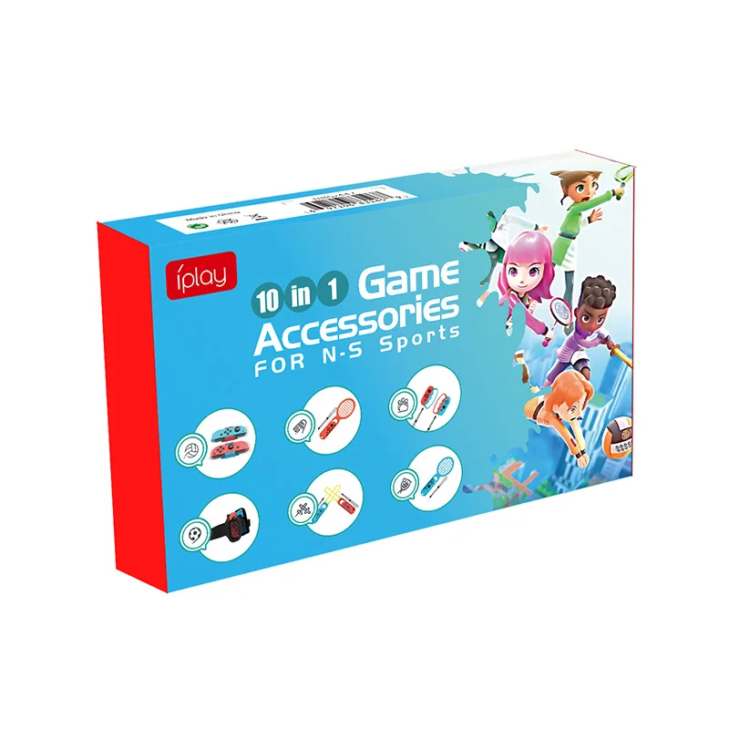 Комплект спортивных аксессуаров для Nintendo Switch комплект 9 в 1 с ремешком