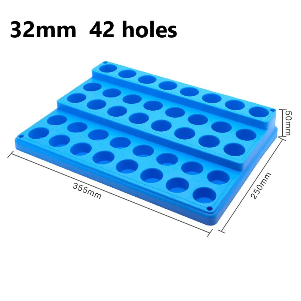 Держатель инструмента 24-72 отверстия ящик для хранения фрезы органайзер сверл с