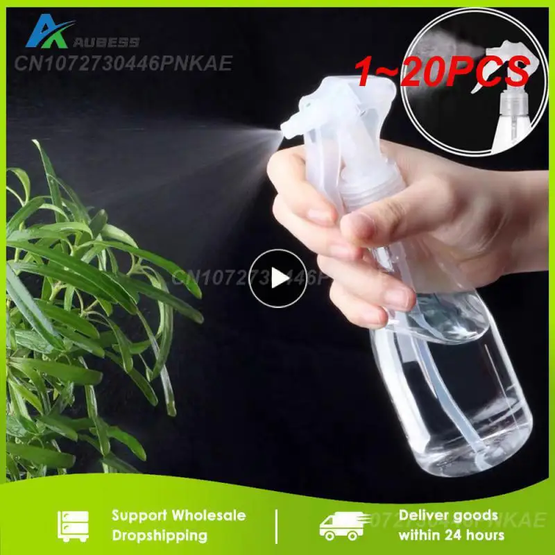 Портативный пластиковый распылитель прозрачный многоразовый с помпой садовый