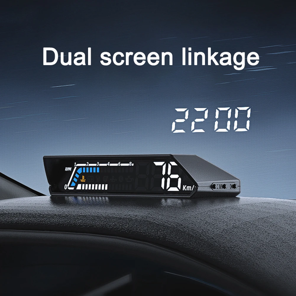 

1x Universal Car Head Up Display HUD Gauge OBD2 Driving Computer Temperature Speedometer Automotive Electronics Accessories