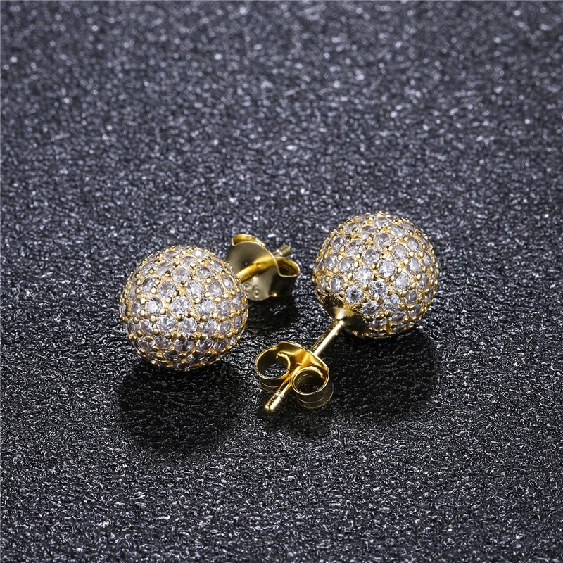 Серьги-гвоздики в стиле хип-хоп 1 пара