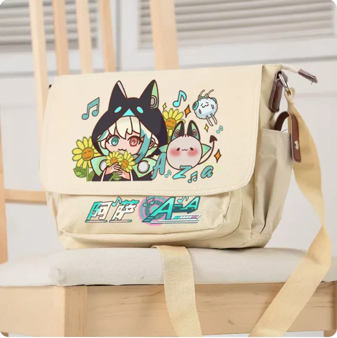 Холщовые сумки через плечо аниме AZa Vtuber