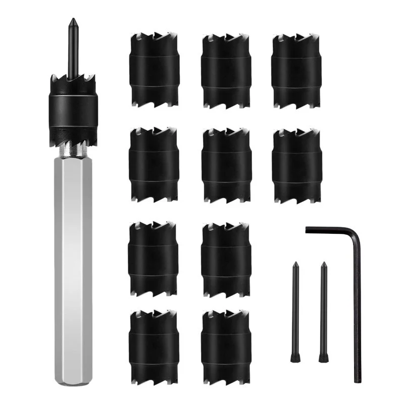 

13pcs/set Spot Weld Drill Bit HSS Rotary Spot Weld Drill Cutter Remover Sheet Metal Hole Cutter Panel Separator Working Tools