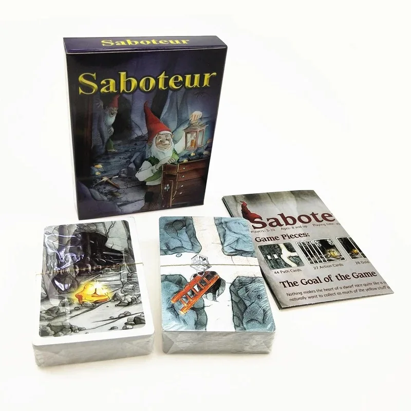 

Card Game Saboteur Board Game English Jogos De Tabuleiro Dwarf Miner Jeu De New The Duel Family Party Game Cards