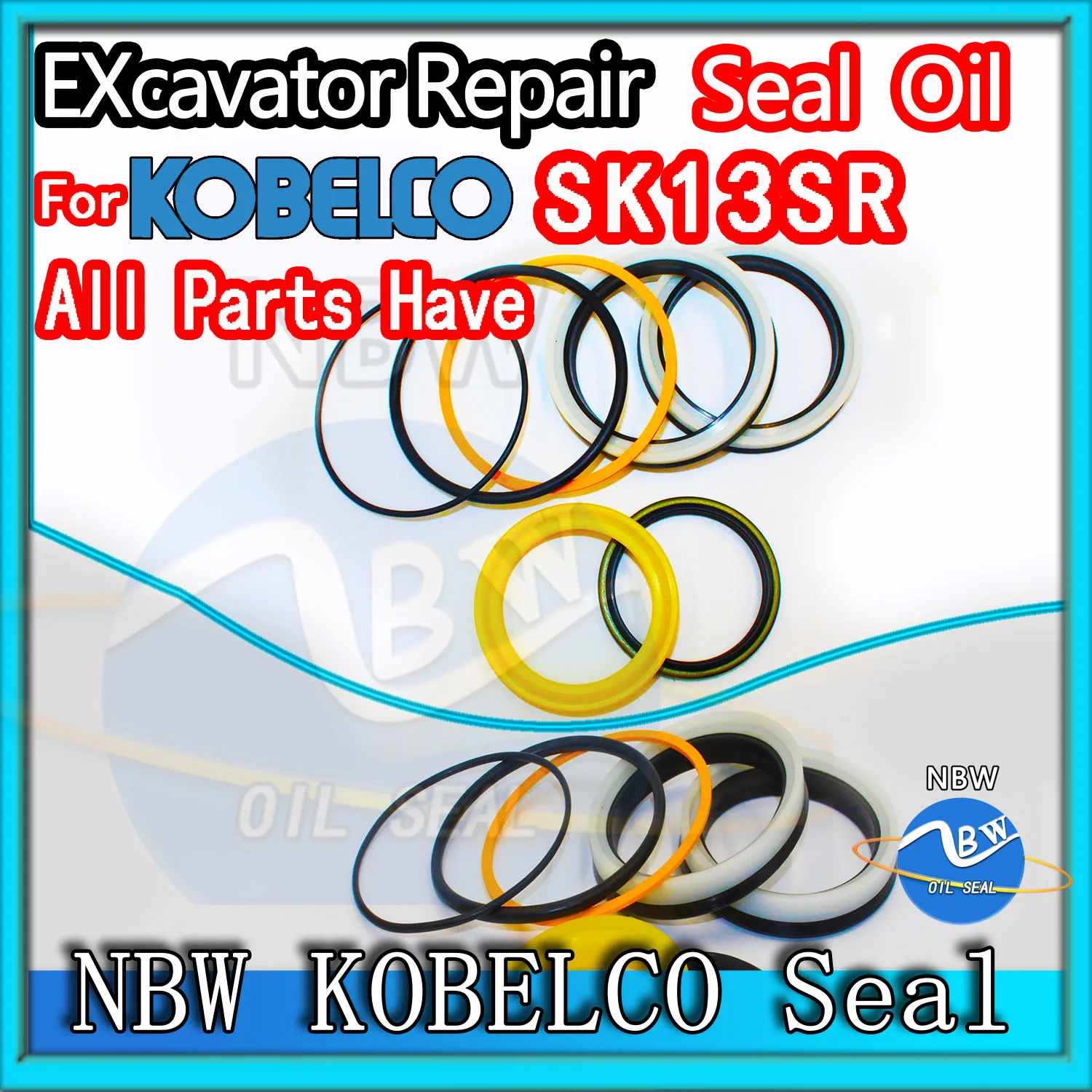 

For KOBELCO SK13SR Excavator Oil Seal Kit High Quality Repair BOOM ARM Bucket Hydraulic Pump Digger Clamshell Shovel Adjust Gear