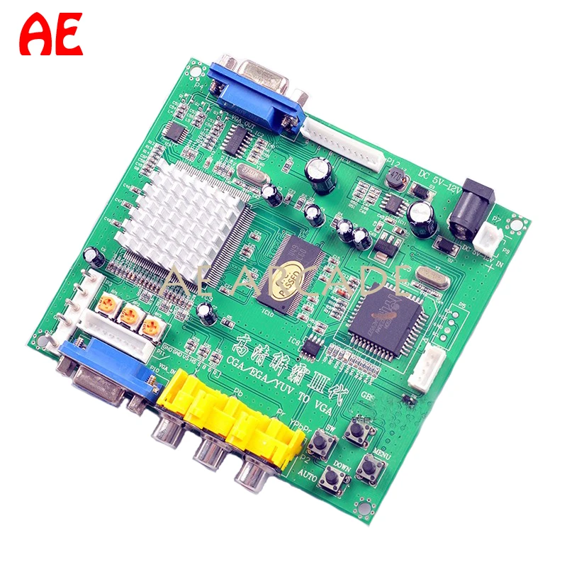 Новейшая аркадная игра RGB CGA EGA YUV К VGA HD видеоконвертерная плата HD9800 GBS8200/плата