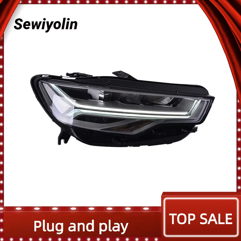 

For Audi A6L 2012-2019 Car Accessories Headlight Assembly LED Lights Lamp DRL Signal Plug And Play Daytime Running