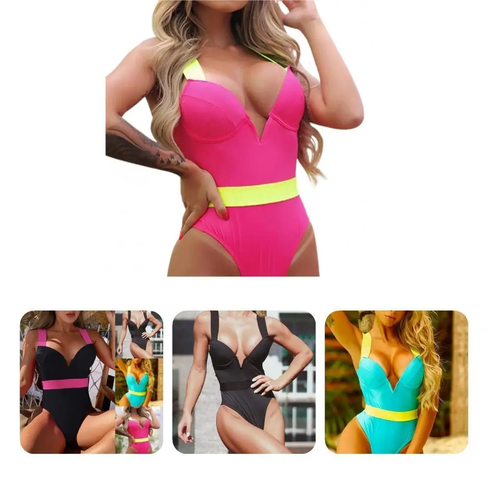 

Женский привлекательный облегающий купальник с открытыми плечами, летний облегающий купальник на косточках для пляжа