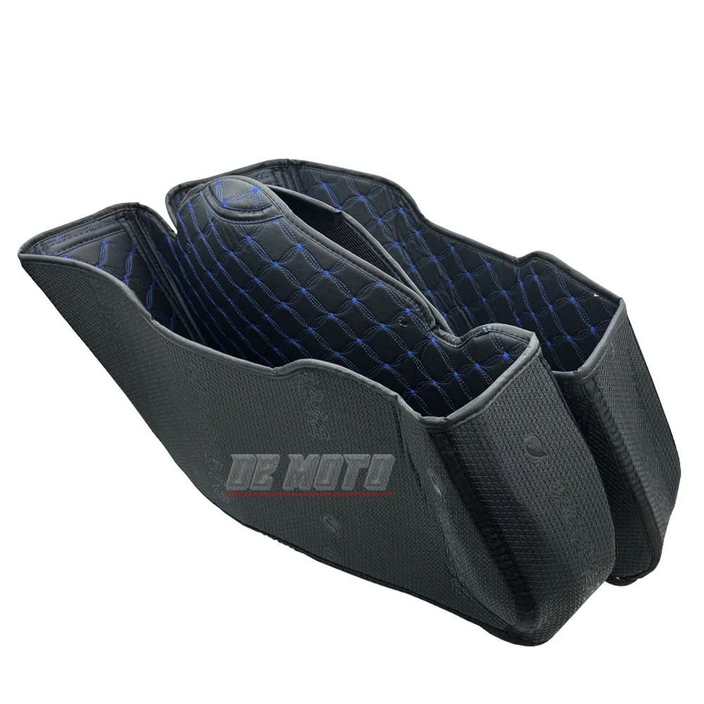 Для вкладышей сиденья 2023 CVO 2024 NON Black w Blue шить Harley туристические модели Боковая