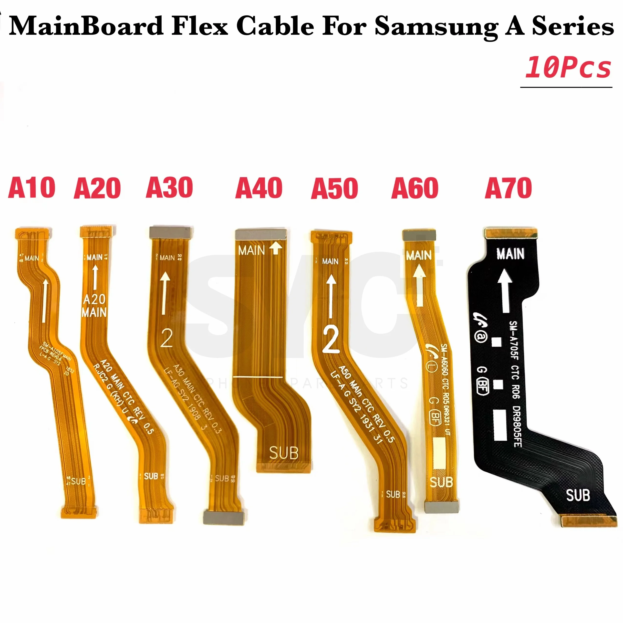 

10Pcs For Samsung Galaxy A10 A20 A30 A40 A50 A60 A20E A70 A80 A750 A920 Main Board Connector Motherboard Connection Flex Cable