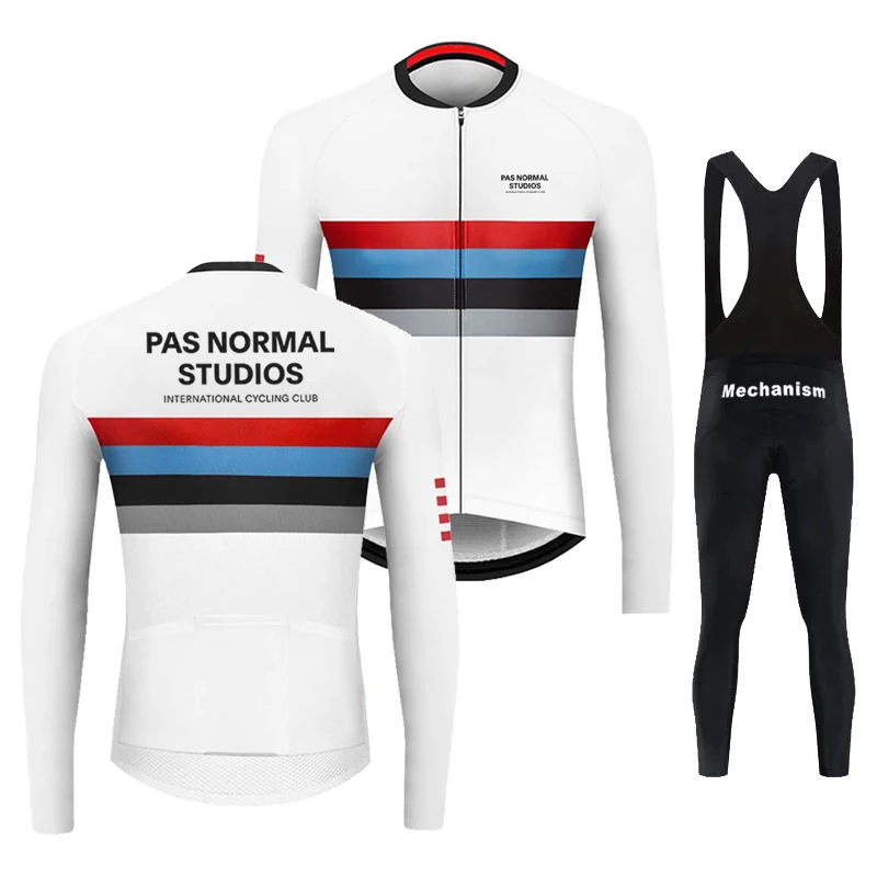

PNS Team Spring /Autumn Long Sleeve Cycling Jersey Set Men Bicycle Clothes MTB Bike Jersey Bib Pants Kit Ropa Ciclismo Traje