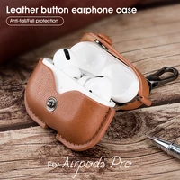 genuine protective cover for apple airpods 3 2 1 air pods charging leather bluetooth wireless earphone case for airpods pro case
