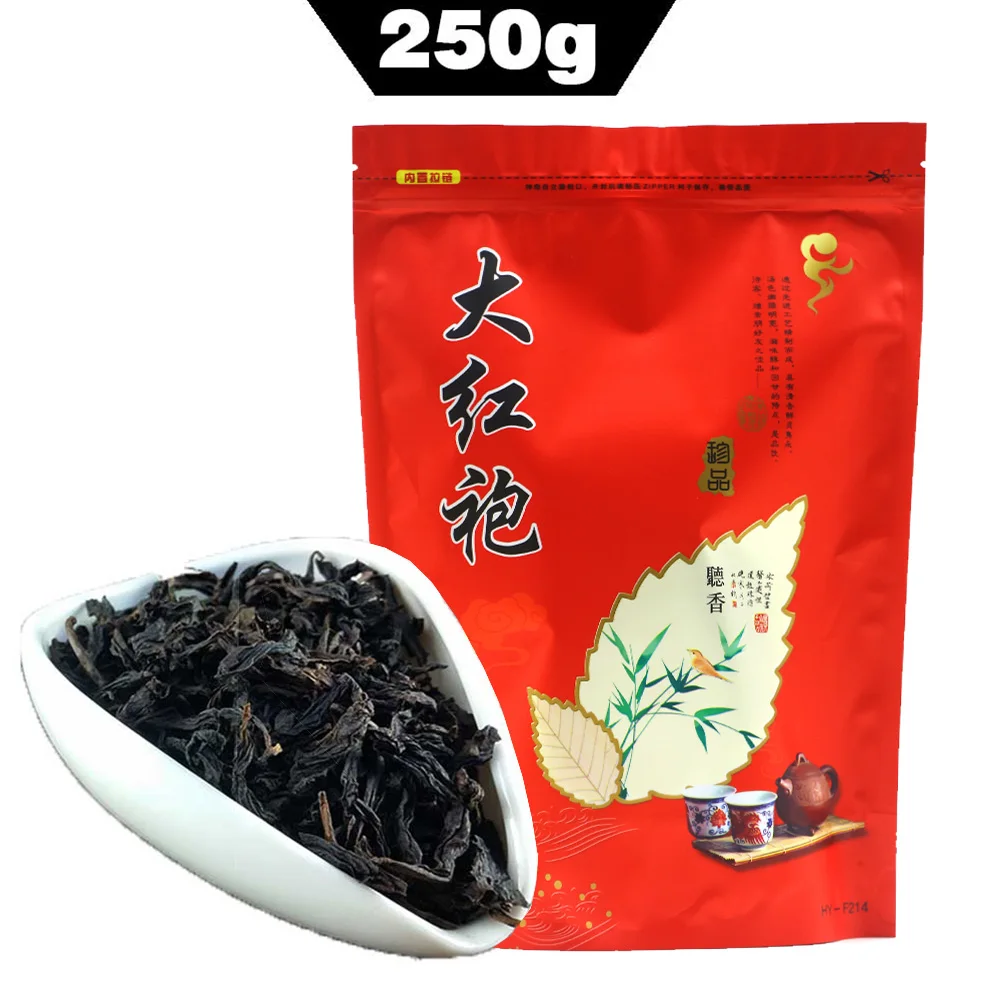 

2022 Китайский Большой красный халат без чайника Da Hong Pao Oolong Китайский чай Китайский не чайник 250 г