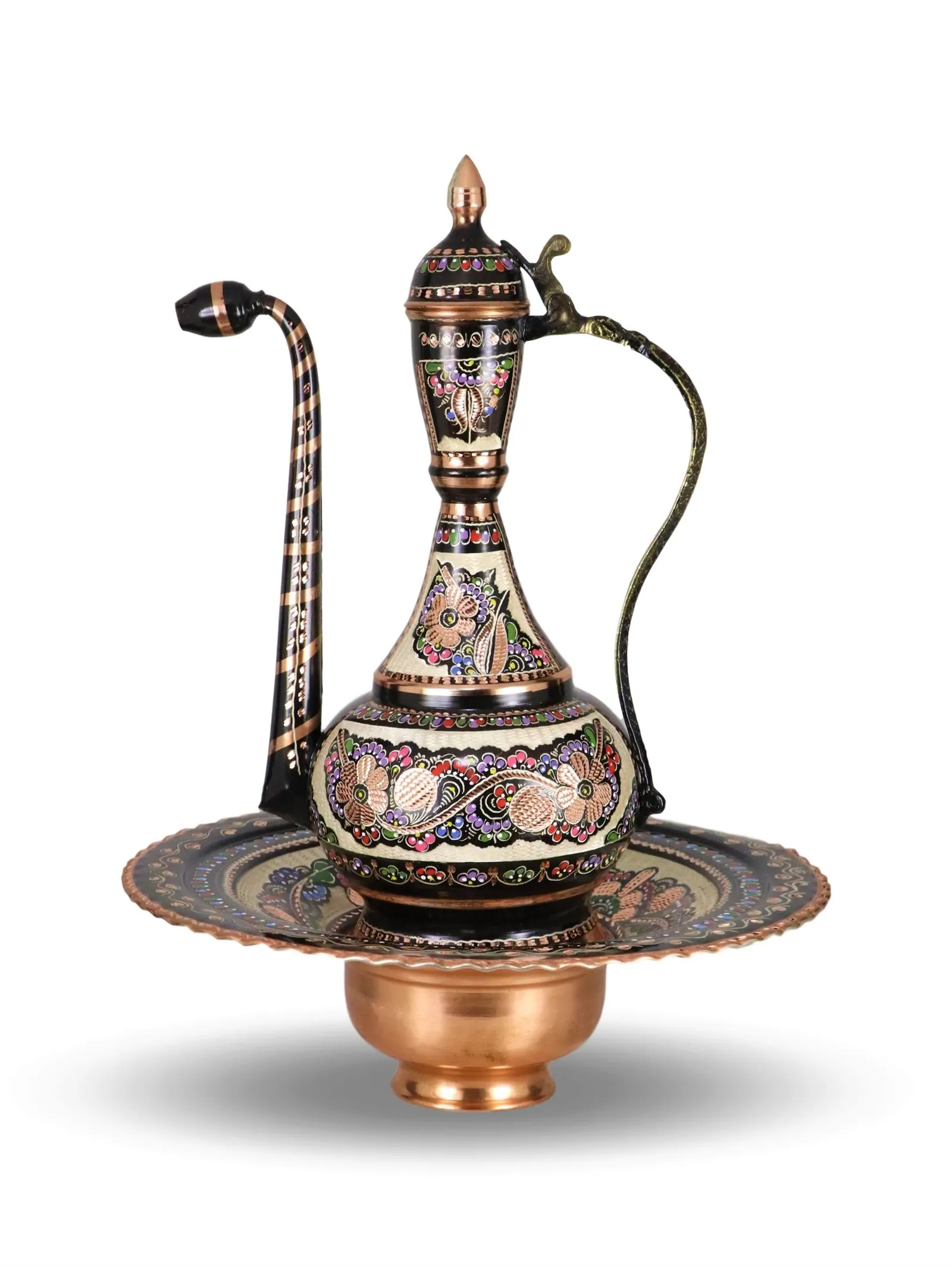 

Morya Copper Ewer Decorative Vintage Ottoman Style Handmade 50 cm