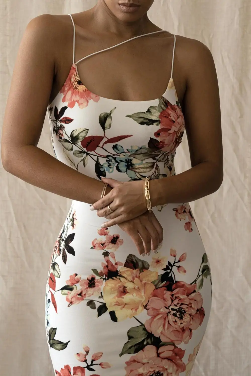 

Women's spring 2022 New fashion printed halter dress slim dress women's halter dress