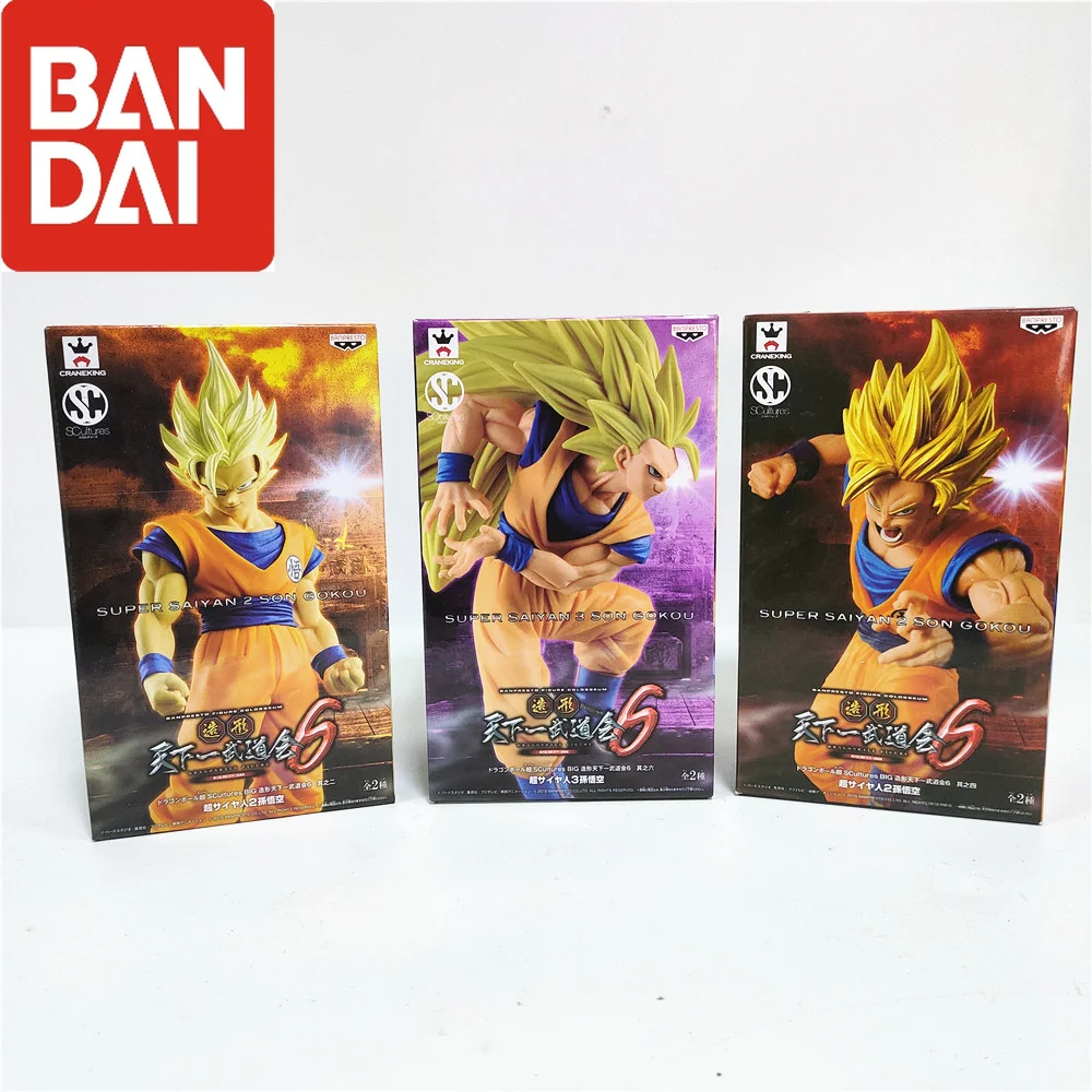 

Bandai Dragon Ball Z Anime Son Goku Super Saiyan PVC Action Figures 160mm DBZ BANPRESTO Figurine Model Toys