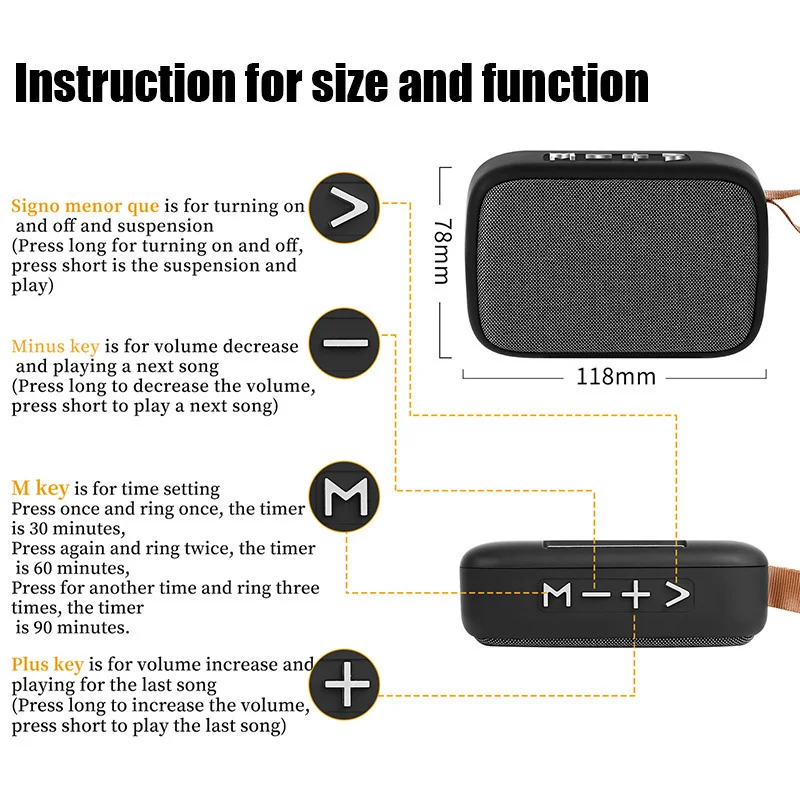 Mini Fabric Strip Wireless Speaker Portable Long Battery Lifesound 5.0 Bluetooth Audio HiFi Quality Sound For All Smartphone Hot enlarge