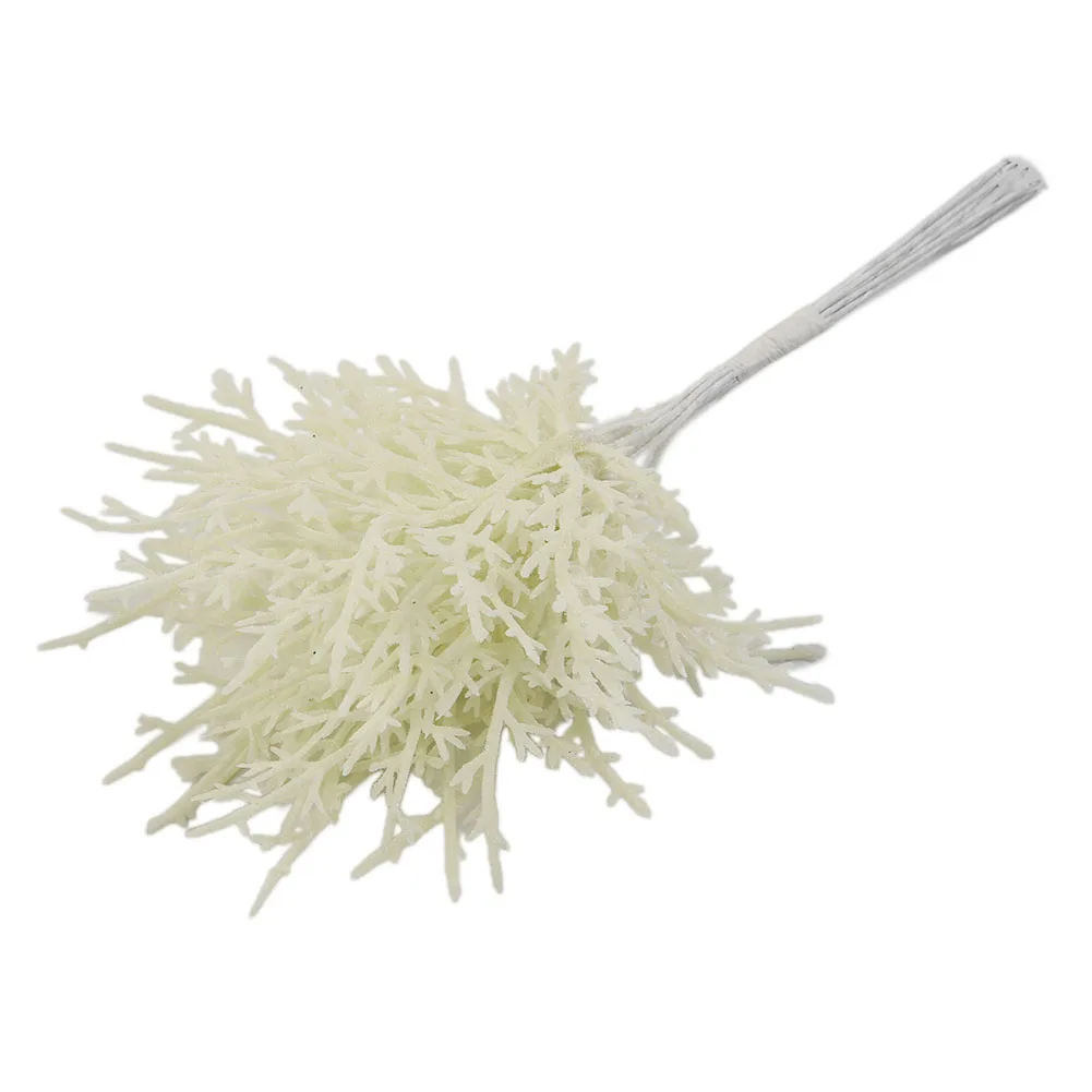 

Plant Artifiical Plant Tree Decor Plastic WHITE Wedding 10PCS/Set Artificial Branch Christmas Flower Grass Home