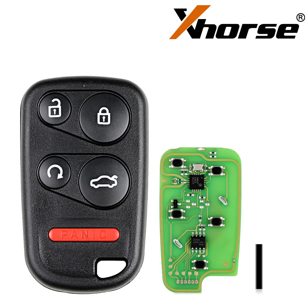 

XHORSE XKHO03EN Universal Remote Key Fob With Remote Start & Trunk Button 1 Piece