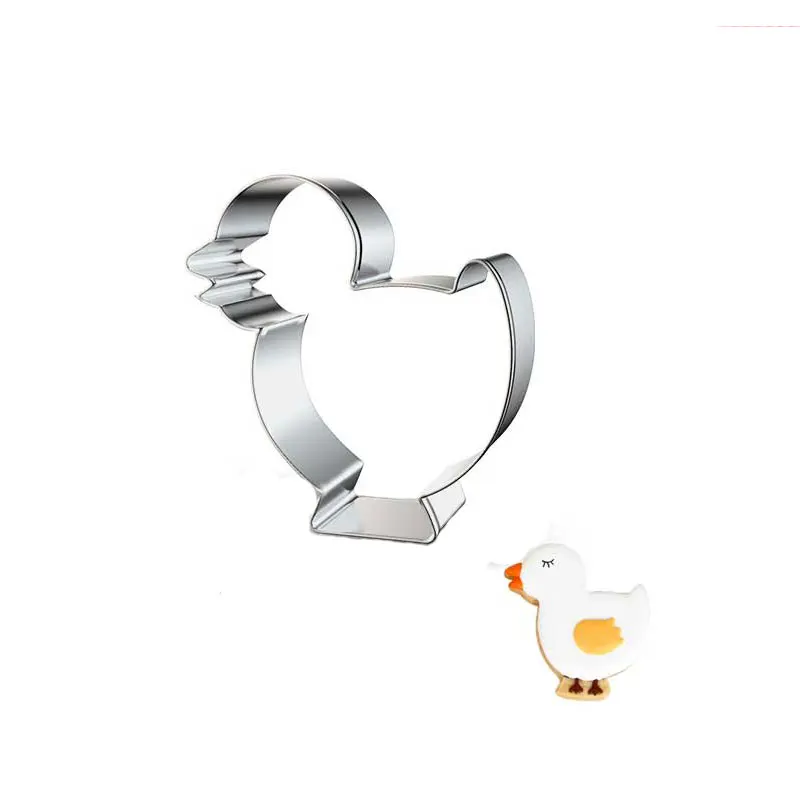 

Stainless Steel Cutters Cookie 3D Animal Mould Cake Pendant Baking Tools for Easter Decoration Biscuit Mold Cookie Stamp