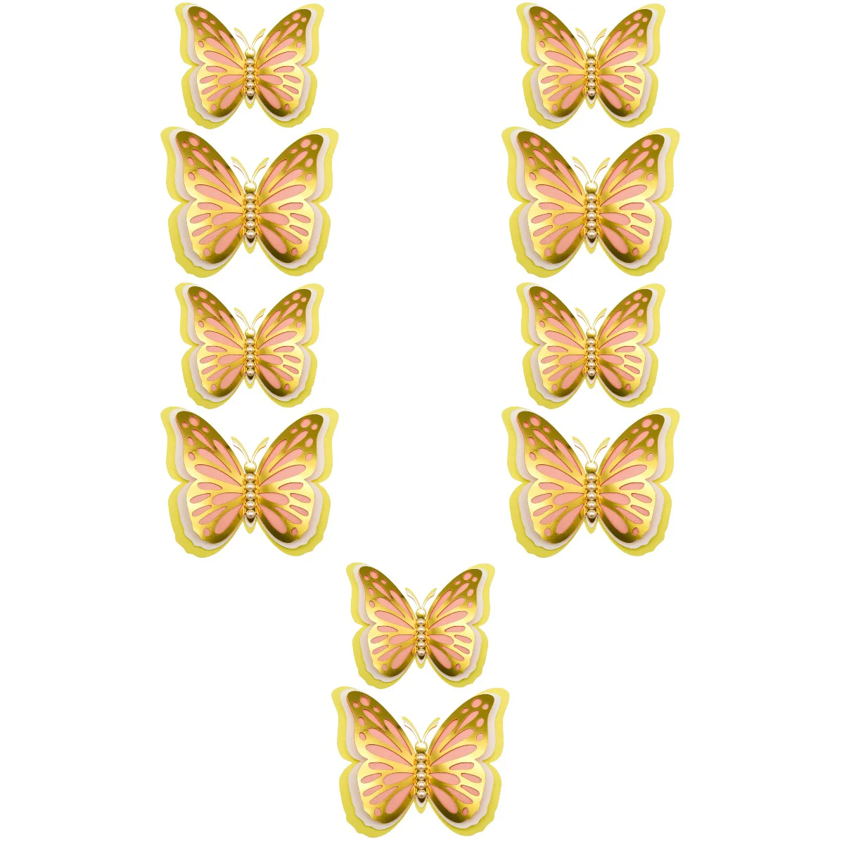 

10 Pcs Wall Home Decor 3d 3d Butterflies Wall Decals Butterflies Wall Butterflies Wall Decor Butterflies Decoration