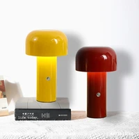 nordic led mushroom table lamp for bedroom living room bedside desk lamps acrylic touch atmosphere creative indoor night light