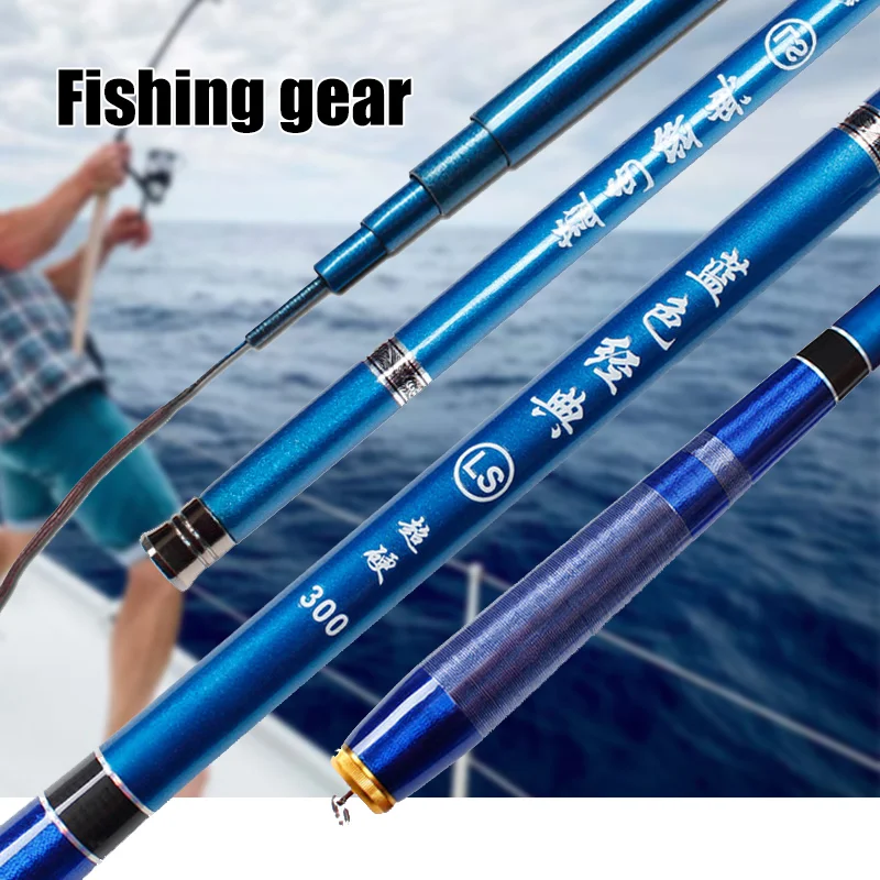 

1.8M-4.5M Telescopic Carbon Fiber Fishing Rod,Ultra-light Mini Pole,Portable Travel Handle Rod for Surf Freshwater Fishing Goods