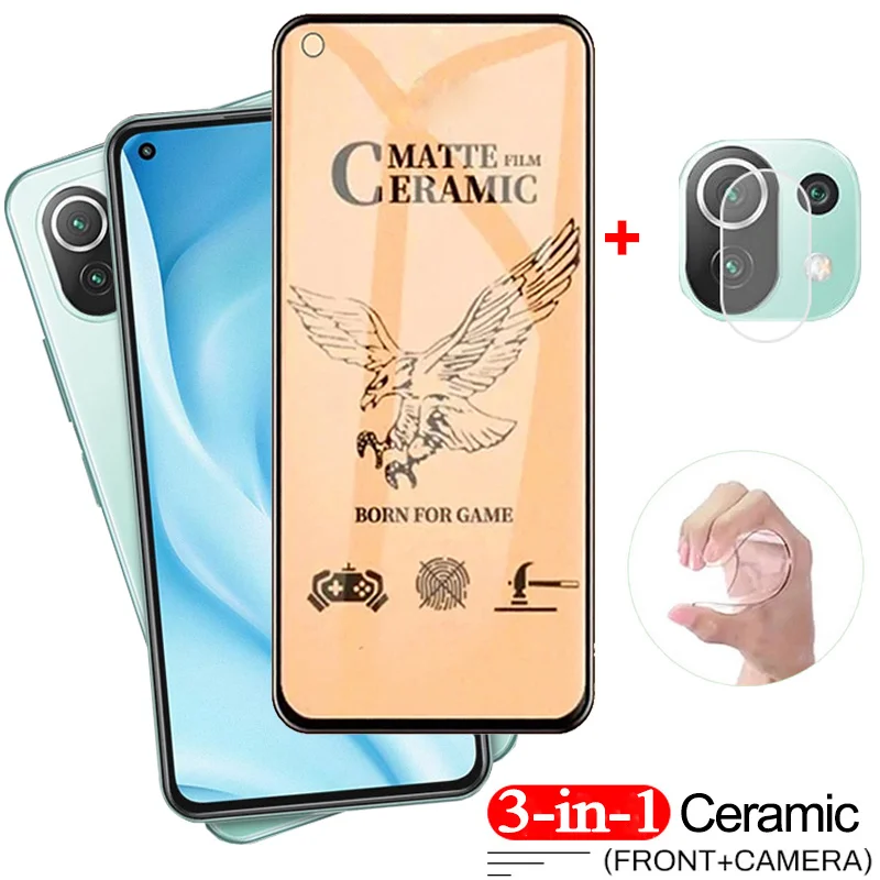 

screen protector for mi11i xaiomi mi11 lite 5g ne ceramic glass xiaomi mi 10t lite mi 11t pro camera film mi 11 lite soft glass