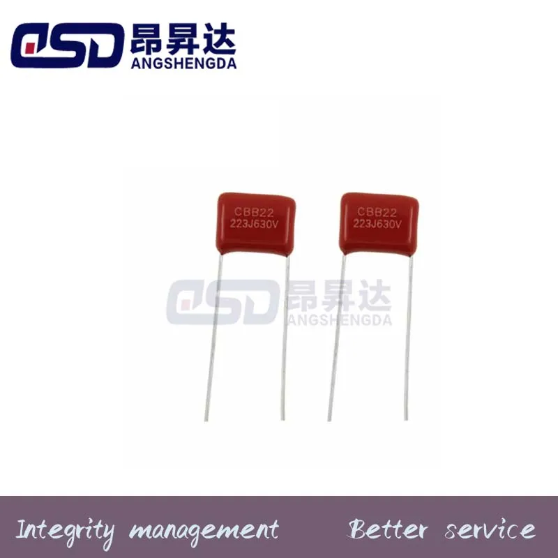 

10PCS 630V223J 22NF Pitch 10MM 223 630V 0.022uF CBB Polypropylene film capacitor