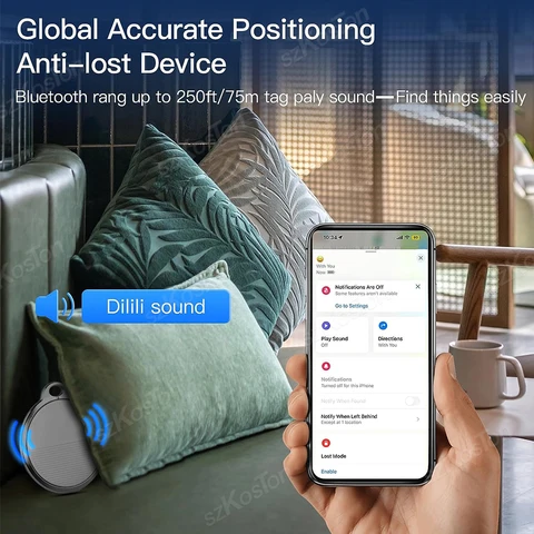 GPS-трекер для домашних животных, умный мини-локатор с Bluetooth, для собак и кошек, кошелек, устройство для поиска ключей, защита от потери, работает только с приложением Find My