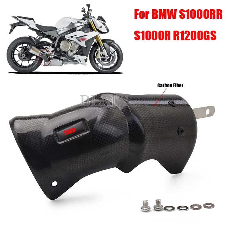 

Защитная оболочка из углеродного волокна для выхлопной трубы, защита мотоцикла, защита от ожогов для BMW S1000RR S1000R R1200GS
