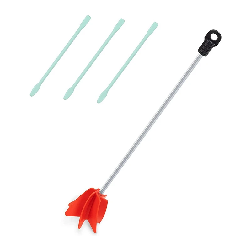 

1Set Red Cement Mixer For Drill-5 Gallon Paint And Epoxy Resin Mixing Attachment 14Inch Stirrer Paddle For Drills-3 Stir Sticks