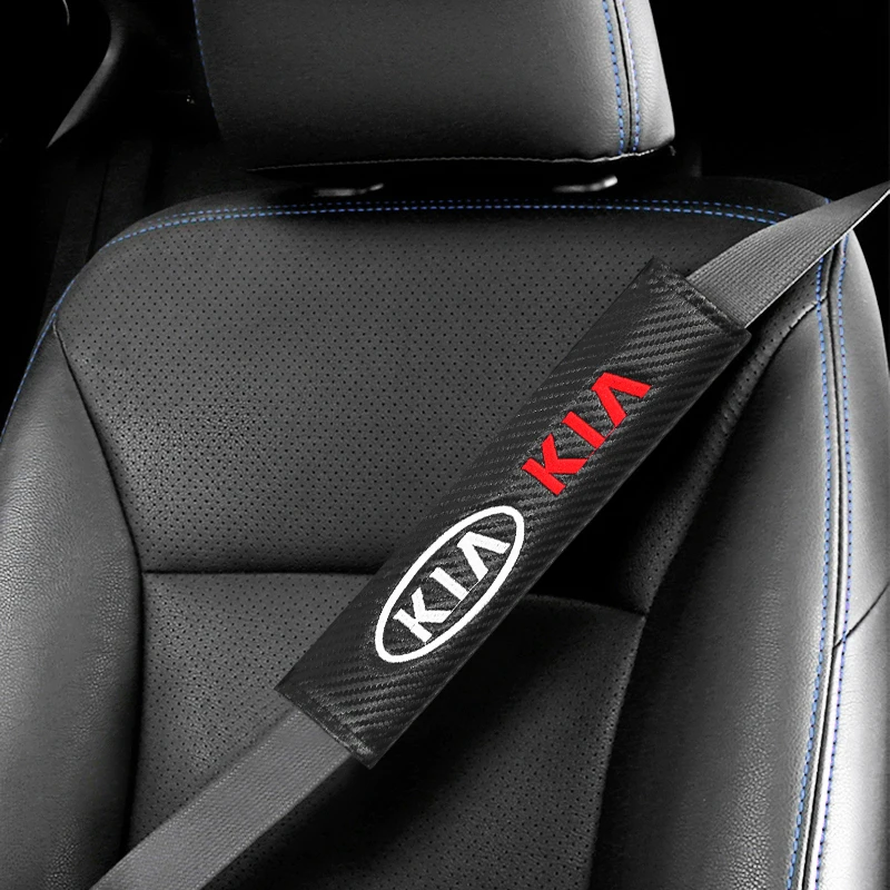 

1/2pcs Car Seat Belt Protective Cover Auto Shoulder Pads Interior For Kia EV6 Soul Seltos K2 K5 K3 Sportage Ceed RIO 2 4 Niro