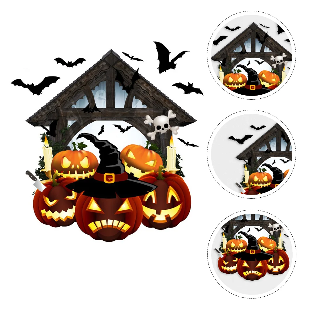 

Wall Sticker Adhesive Pumpkin Pattern Remove Wall Decal DIY Paper Home Party Decoration