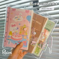 cartoon a6 hand ledger cute cartoon loose leaf book korean version ins diary girl heart detachable thickened notebook