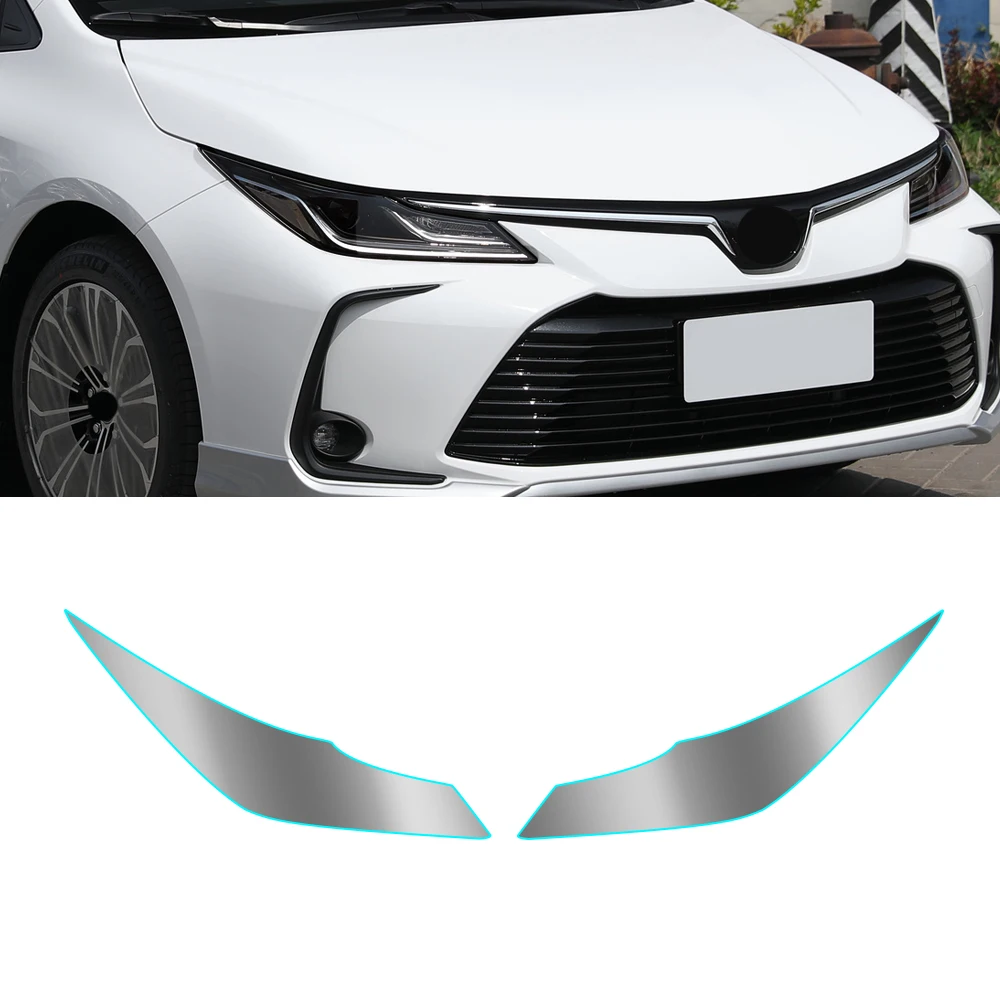 

Для 2019-2021 Toyota Corolla E210 Автомобильная фара Черная защитная пленка защита прозрачная ТПУ виниловая наклейка аксессуары