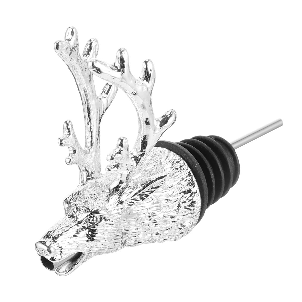 

1Pc Christmas Pourer Pourers with Rubber Caps Kitchen Bottle Sealer Deer Aerator Bottle Cover