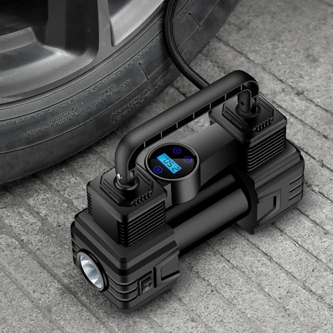 Электрический насос для шин с цифровым манометром, 150psi, 12 В