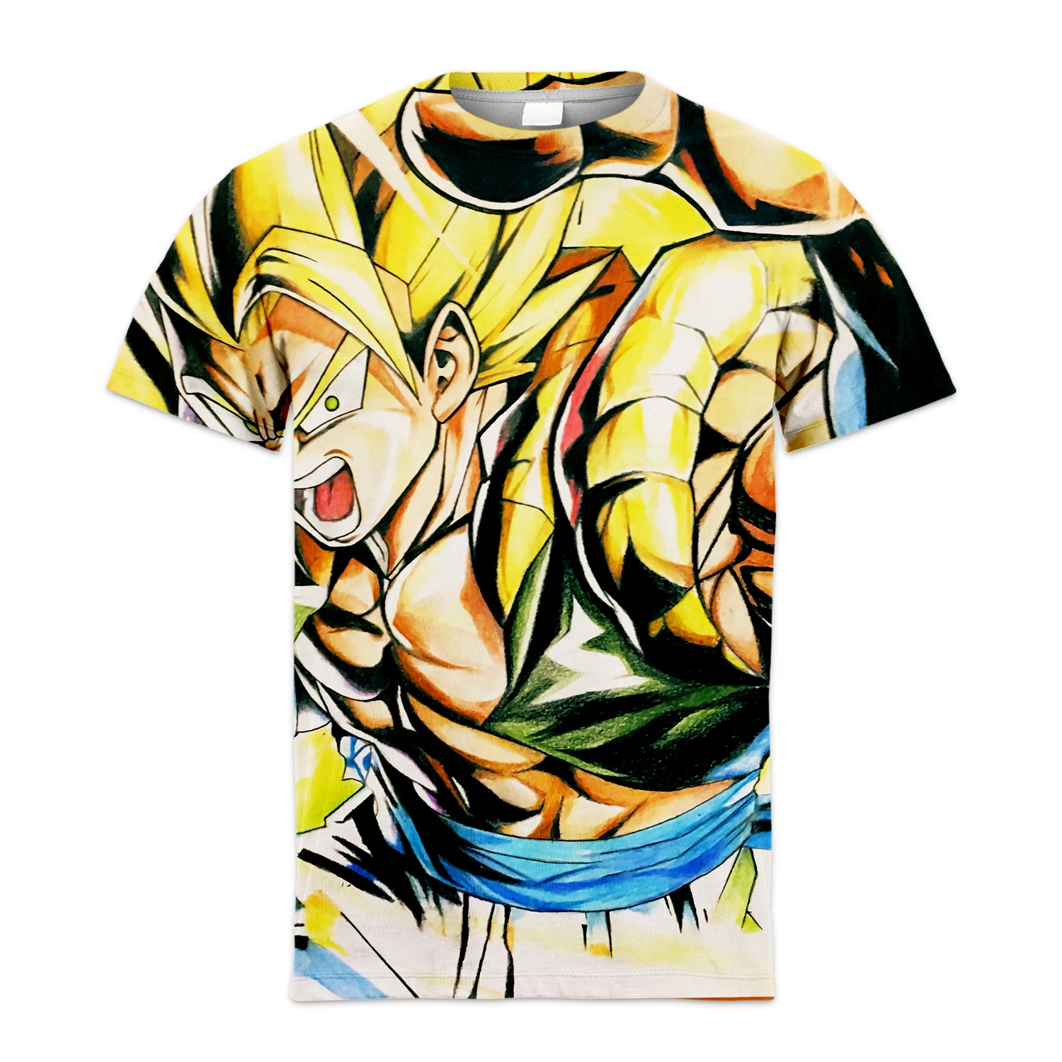

2023 New Dragon Ball Super T-Shirt Short-Sleeved Men And Women Couples Wukong Basit Summer Children'S Clothing Short-Sleeved Top