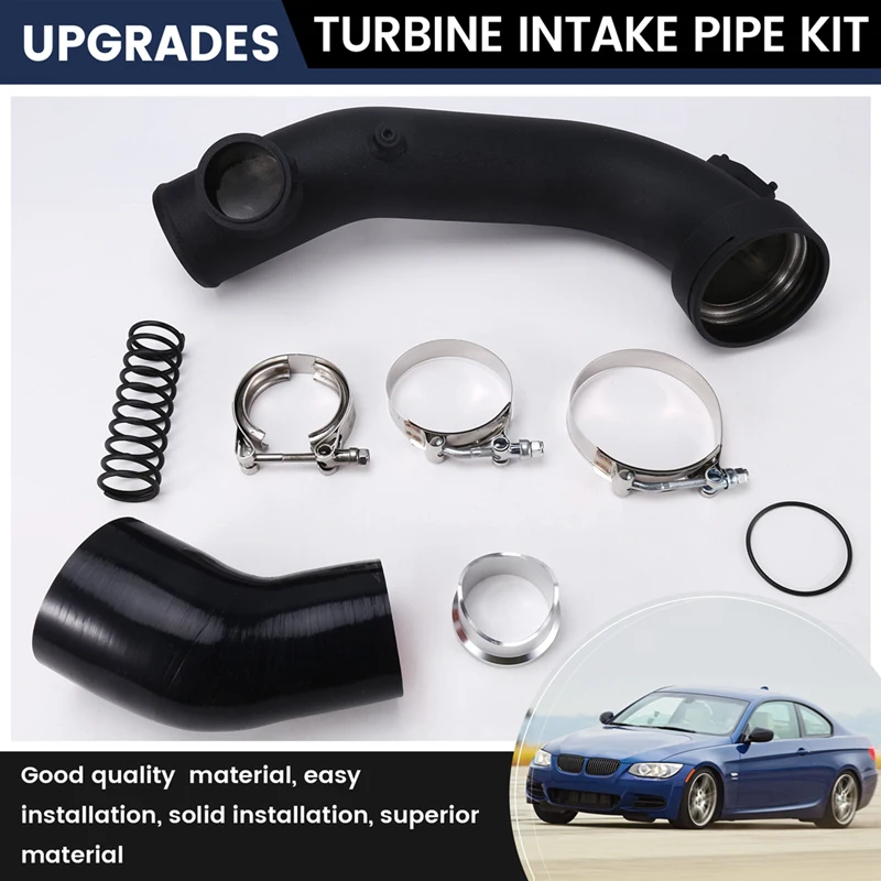 50MM BOV Air Intake Turbo Charge Hard Pipe Kit For BMW N54 E88 E90 E92 135I 335I