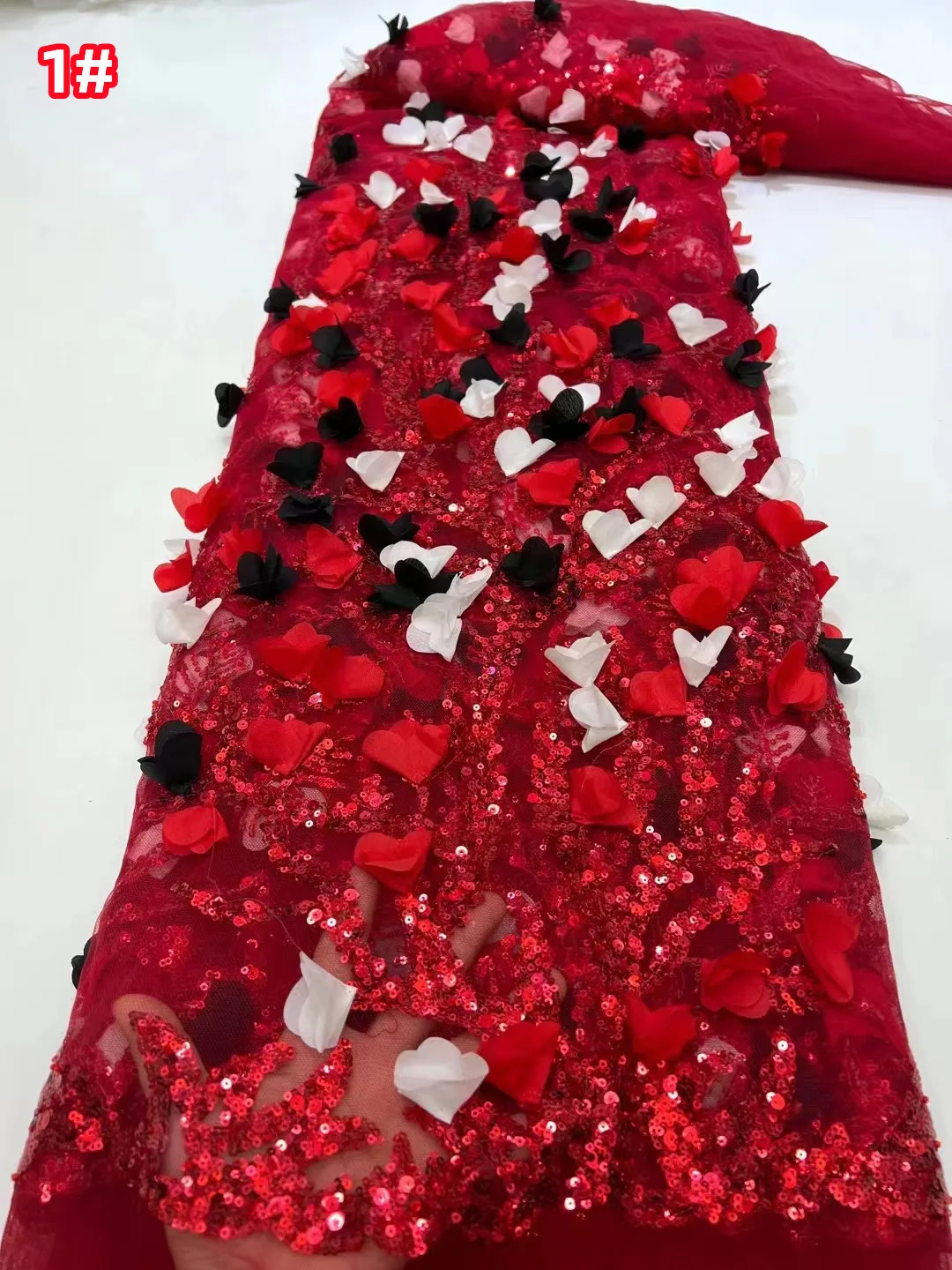 

Новый высококачественный многоцветный трехмерный тюбик с бусинами цветок с блестками вышивка сетчатый цветок для сцены костюм вечернее платье priv