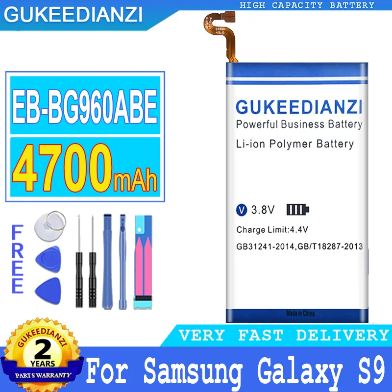 

Bateria 4700mAh High Capacity Battery EB-BG960ABE 4700mAh For Samsung Galaxy S9 G9600 SM-G960F SM-G960 G960F G960 EB-BG960ABE