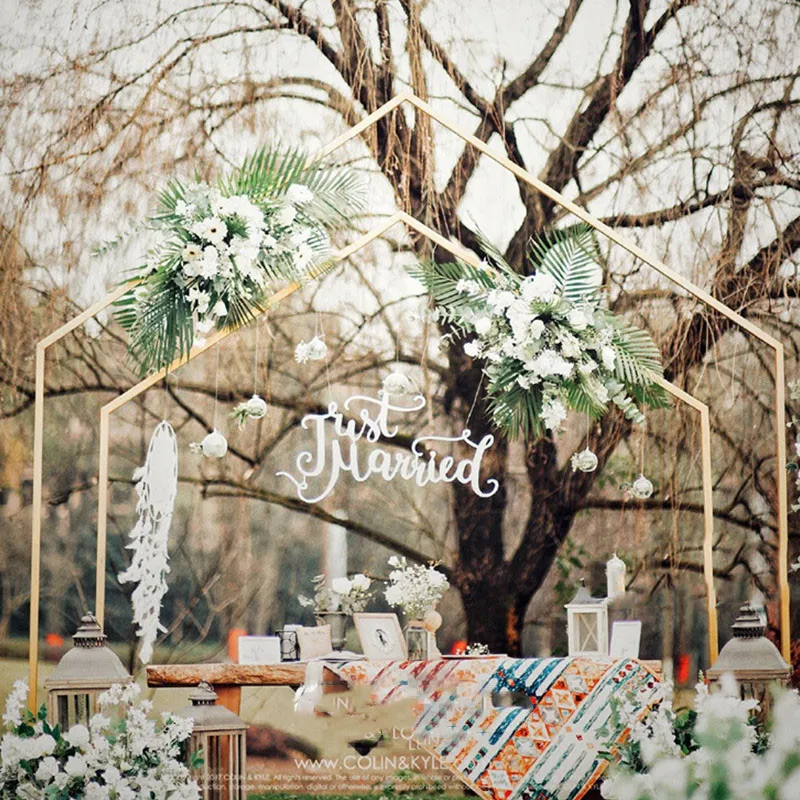 

Свадебная АРКА рамка геометрический фон Фотография реквизит цветок фотография детский Декор