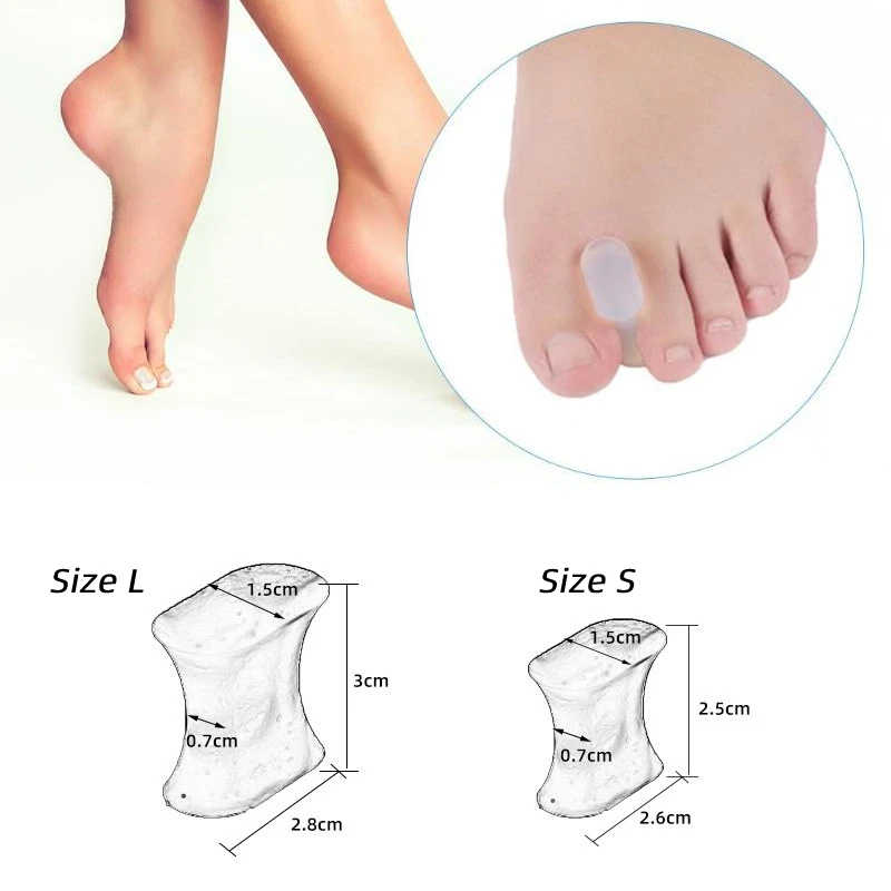 

2 шт./1 пара, силиконовый разделитель для большого пальца ноги