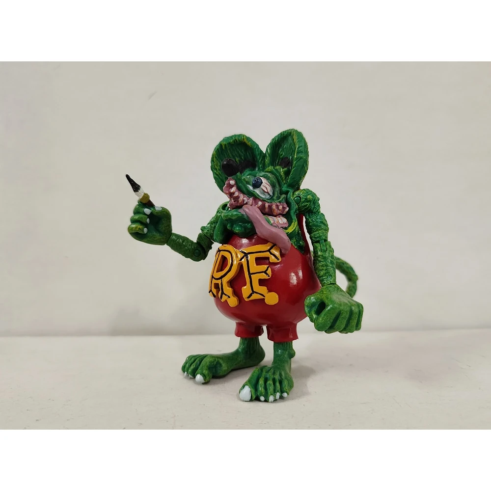 9 см фигурка крысы Финк Ed Roth в тонкую полоску Art Mooneyes Hot Rod Planet Toy без коробки