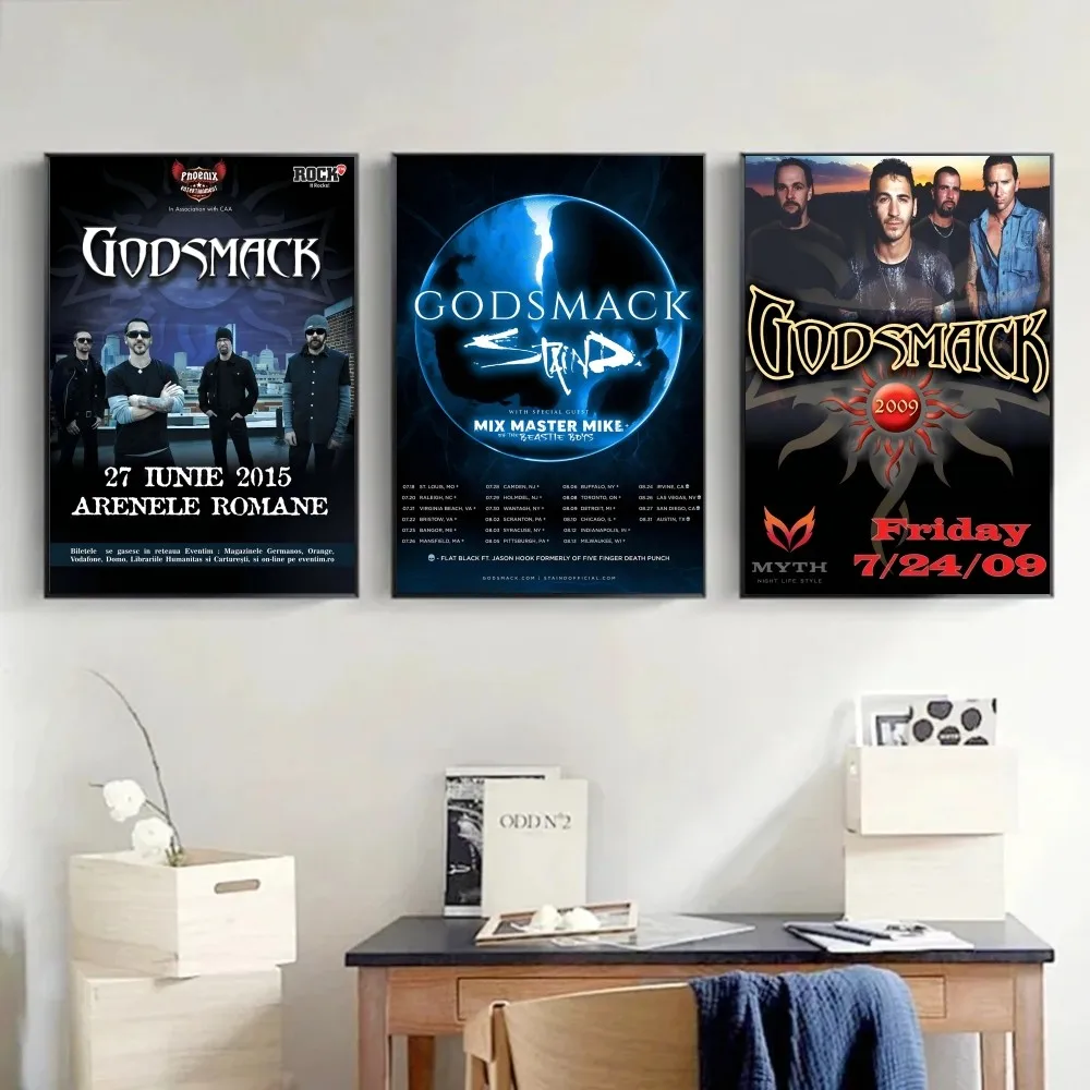 G-Godsmack Music Poster Paper Print Home Living Room Bedroom Entrance Bar Restaurant Cafe Art Painting Decoration