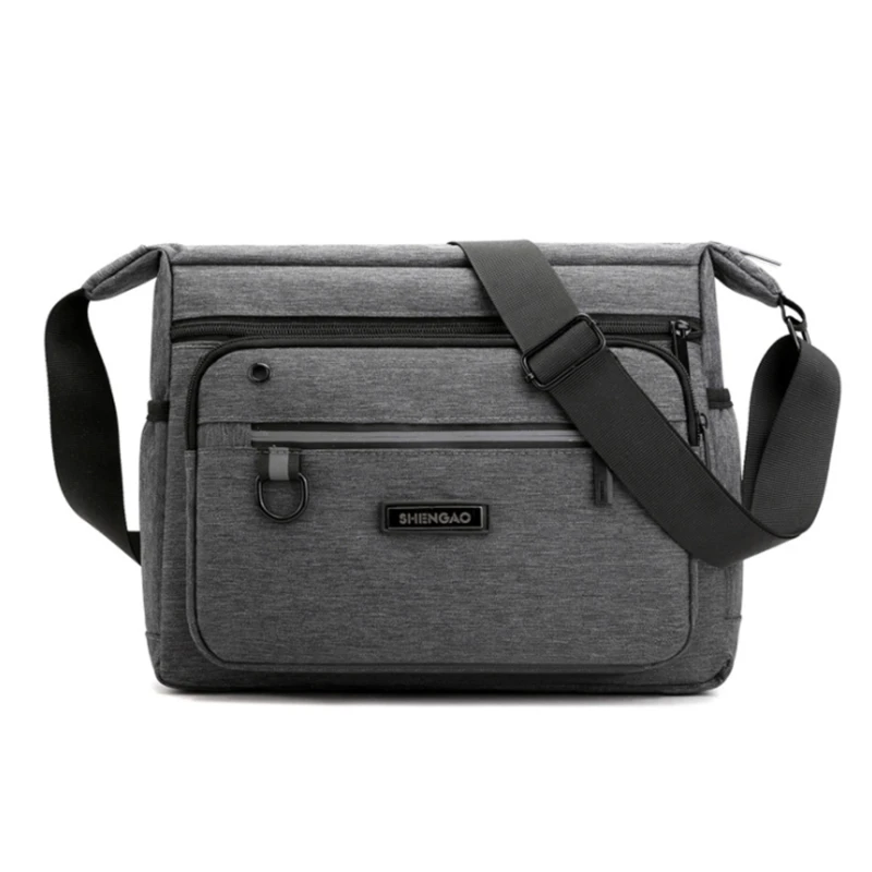 

Men's Canvas Shoulder Bag Handbag Messenger Fabric Waterproof Bag Casual Style Shoulder Bag 2023 Multiple Pockets