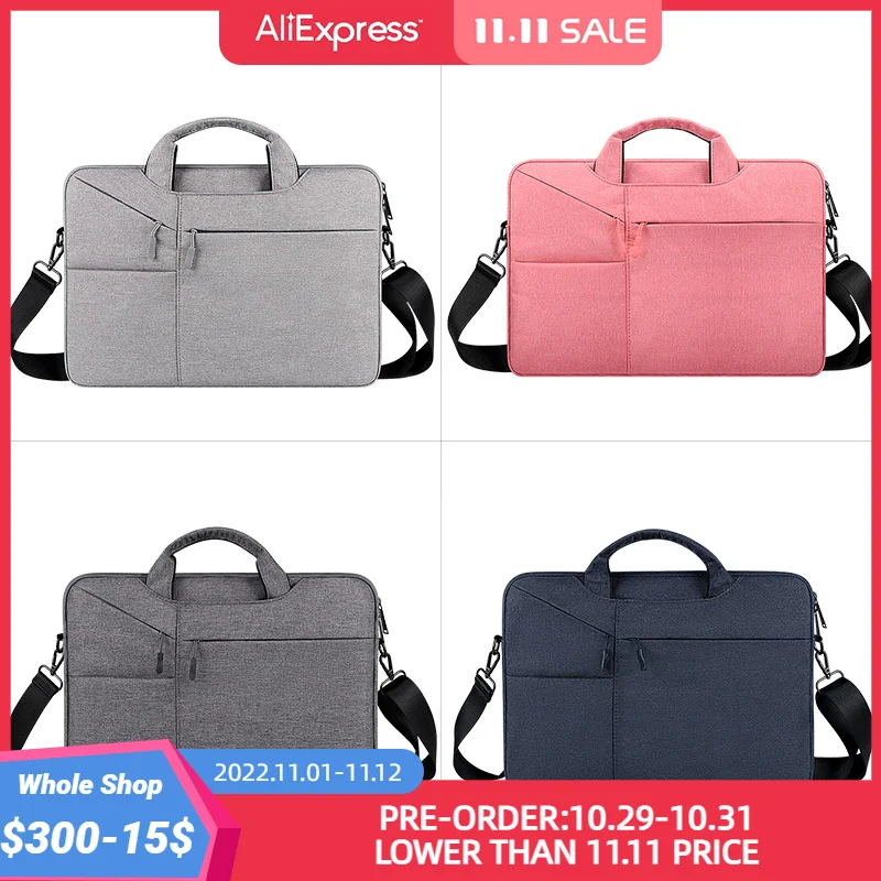 

Laptop Bag Sleeve Case Protective Shoulder Carrying Case For Pro 13 14 15.6 17 Inch Macbook Air ASUS Lenovo Dell Huawei Handbag