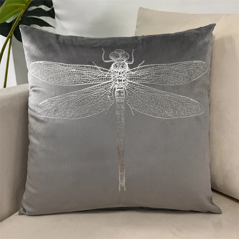 

Бархатная наволочка стрекоза