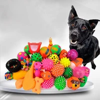 pet supplies accessories dog toys bite resist interactive ball small cat vinyl squeaky quack chew sound play fetching training